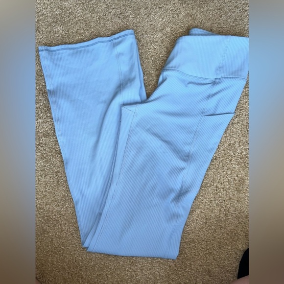 Oasis Rib HW Crossover Kick Flare Bali blue - Picture 5 of 6